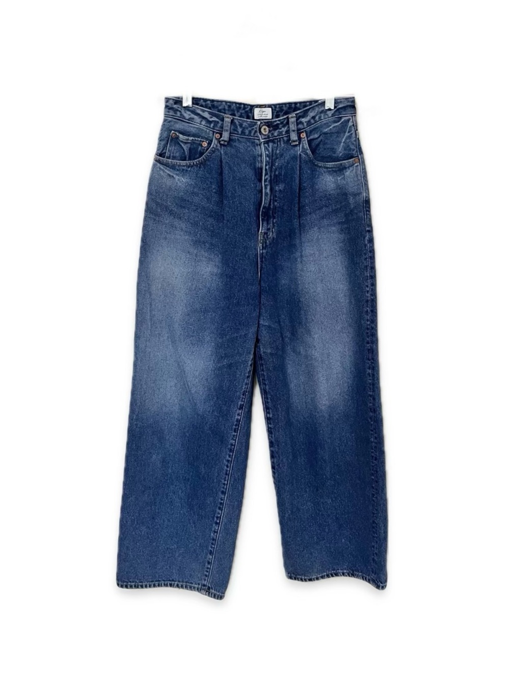 Japanese Cepo Jeans Wide-Leg 100% Cotton Pleated 28 Waist Craft Denim